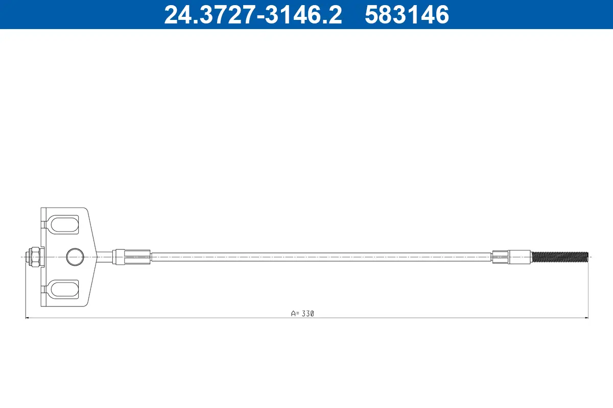 Seilzug, Feststellbremse vorne ATE 24.3727-3146.2