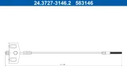 Seilzug, Feststellbremse vorne ATE 24.3727-3146.2
