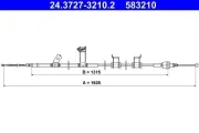 Seilzug, Feststellbremse hinten links ATE 24.3727-3210.2