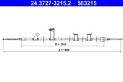 Seilzug, Feststellbremse hinten links ATE 24.3727-3215.2