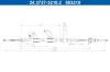 Seilzug, Feststellbremse hinten links ATE 24.3727-3218.2 Bild Seilzug, Feststellbremse hinten links ATE 24.3727-3218.2