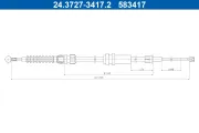 Seilzug, Feststellbremse hinten ATE 24.3727-3417.2
