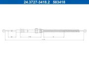 Seilzug, Feststellbremse ATE 24.3727-3418.2