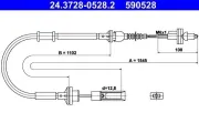 Seilzug, Kupplungsbetätigung ATE 24.3728-0528.2