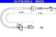 Seilzug, Kupplungsbetätigung ATE 24.3728-0532.2