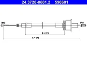 Seilzug, Kupplungsbetätigung ATE 24.3728-0601.2