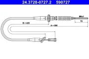 Seilzug, Kupplungsbetätigung ATE 24.3728-0727.2