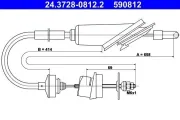 Seilzug, Kupplungsbetätigung ATE 24.3728-0812.2