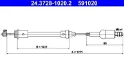 Seilzug, Kupplungsbetätigung ATE 24.3728-1020.2