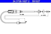 Seilzug, Kupplungsbetätigung ATE 24.3728-1027.2