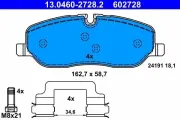Bremsbelagsatz, Scheibenbremse ATE 13.0460-2728.2