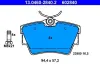 Bremsbelagsatz, Scheibenbremse Hinterachse ATE 13.0460-2840.2 Bild Bremsbelagsatz, Scheibenbremse Hinterachse ATE 13.0460-2840.2