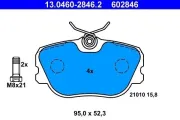 Bremsbelagsatz, Scheibenbremse ATE 13.0460-2846.2