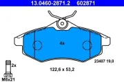 Bremsbelagsatz, Scheibenbremse ATE 13.0460-2871.2