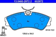 Bremsbelagsatz, Scheibenbremse ATE 13.0460-2972.2