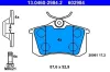 Bremsbelagsatz, Scheibenbremse ATE 13.0460-2984.2 Bild Bremsbelagsatz, Scheibenbremse ATE 13.0460-2984.2