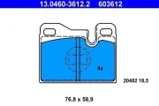 Bremsbelagsatz, Scheibenbremse ATE 13.0460-3612.2