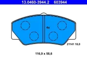 Bremsbelagsatz, Scheibenbremse ATE 13.0460-3944.2