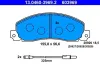 Bremsbelagsatz, Scheibenbremse ATE 13.0460-3969.2 Bild Bremsbelagsatz, Scheibenbremse ATE 13.0460-3969.2