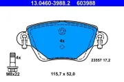 Bremsbelagsatz, Scheibenbremse ATE 13.0460-3988.2