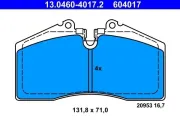 Bremsbelagsatz, Scheibenbremse ATE 13.0460-4017.2