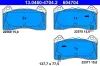 Bremsbelagsatz, Scheibenbremse ATE 13.0460-4704.2 Bild Bremsbelagsatz, Scheibenbremse ATE 13.0460-4704.2