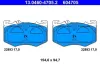 Bremsbelagsatz, Scheibenbremse ATE 13.0460-4705.2 Bild Bremsbelagsatz, Scheibenbremse ATE 13.0460-4705.2