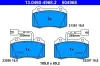 Bremsbelagsatz, Scheibenbremse ATE 13.0460-4968.2 Bild Bremsbelagsatz, Scheibenbremse ATE 13.0460-4968.2