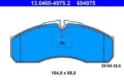 Bremsbelagsatz, Scheibenbremse ATE 13.0460-4975.2