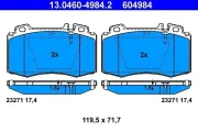 Bremsbelagsatz, Scheibenbremse ATE 13.0460-4984.2