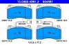 Bremsbelagsatz, Scheibenbremse Vorderachse ATE 13.0460-4991.2 Bild Bremsbelagsatz, Scheibenbremse Vorderachse ATE 13.0460-4991.2