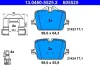 Bremsbelagsatz, Scheibenbremse Hinterachse ATE 13.0460-5525.2 Bild Bremsbelagsatz, Scheibenbremse Hinterachse ATE 13.0460-5525.2