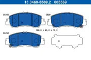 Bremsbelagsatz, Scheibenbremse Vorderachse ATE 13.0460-5569.2