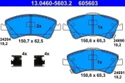 Bremsbelagsatz, Scheibenbremse Vorderachse ATE 13.0460-5603.2