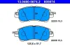 Bremsbelagsatz, Scheibenbremse Vorderachse ATE 13.0460-5674.2 Bild Bremsbelagsatz, Scheibenbremse Vorderachse ATE 13.0460-5674.2