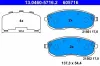 Bremsbelagsatz, Scheibenbremse Vorderachse ATE 13.0460-5716.2 Bild Bremsbelagsatz, Scheibenbremse Vorderachse ATE 13.0460-5716.2