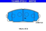 Bremsbelagsatz, Scheibenbremse Vorderachse ATE 13.0460-5722.2