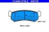 Bremsbelagsatz, Scheibenbremse Hinterachse ATE 13.0460-5739.2 Bild Bremsbelagsatz, Scheibenbremse Hinterachse ATE 13.0460-5739.2