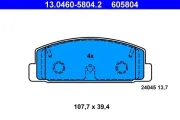 Bremsbelagsatz, Scheibenbremse ATE 13.0460-5804.2