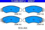 Bremsbelagsatz, Scheibenbremse Vorderachse ATE 13.0460-5837.2