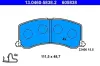 Bremsbelagsatz, Scheibenbremse ATE 13.0460-5838.2 Bild Bremsbelagsatz, Scheibenbremse ATE 13.0460-5838.2