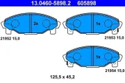Bremsbelagsatz, Scheibenbremse Vorderachse ATE 13.0460-5898.2