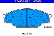 Bremsbelagsatz, Scheibenbremse ATE 13.0460-5938.2