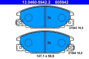 Bremsbelagsatz, Scheibenbremse ATE 13.0460-5942.2