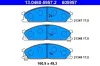 Bremsbelagsatz, Scheibenbremse Vorderachse ATE 13.0460-5957.2 Bild Bremsbelagsatz, Scheibenbremse Vorderachse ATE 13.0460-5957.2