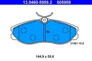 Bremsbelagsatz, Scheibenbremse ATE 13.0460-5959.2