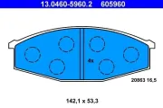 Bremsbelagsatz, Scheibenbremse ATE 13.0460-5960.2