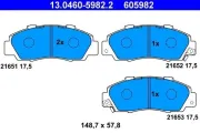 Bremsbelagsatz, Scheibenbremse ATE 13.0460-5982.2