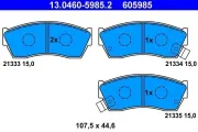 Bremsbelagsatz, Scheibenbremse ATE 13.0460-5985.2