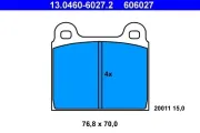 Bremsbelagsatz, Scheibenbremse ATE 13.0460-6027.2